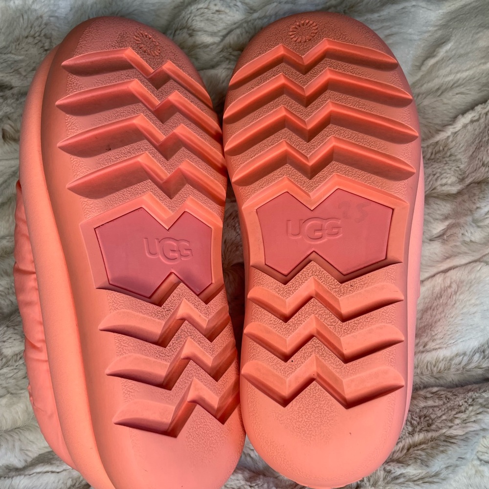 UGG Coral Pink Quilted Slide Slippers - Picture 11 of 11